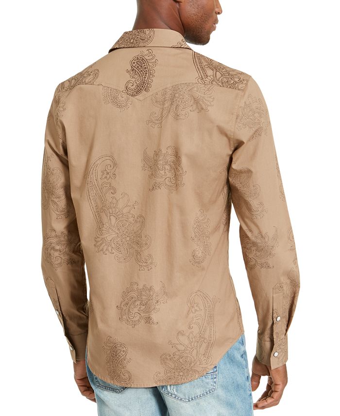 American Rag Men's Western Paisley Shirt, Created for Macy's Macy's