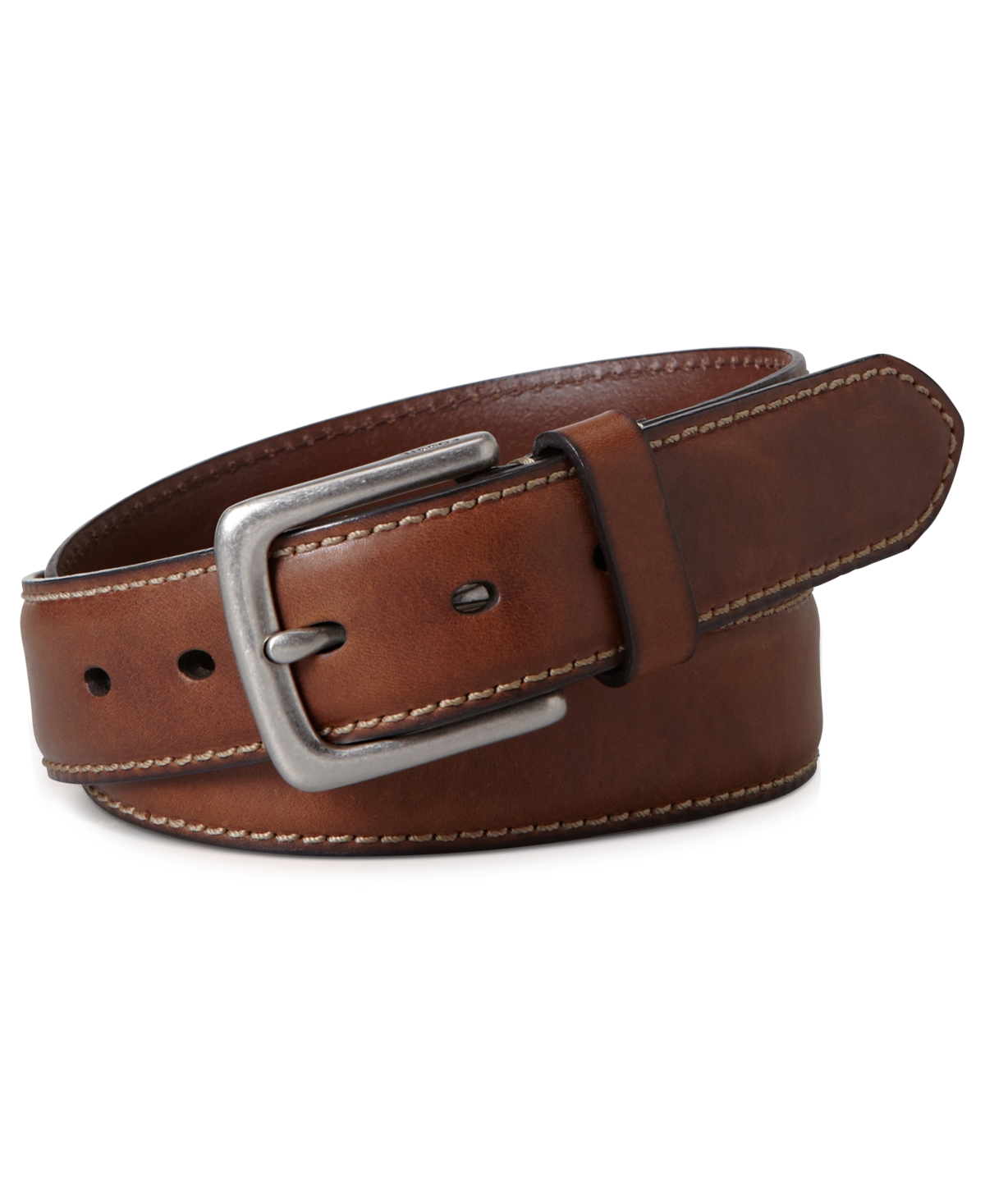Aiden Casual Leather Belt - BROWN