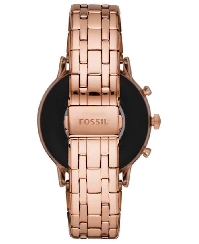 Fossil Tech Gen 5 Julianna HR Rose Gold Bracelet Smart Watch 44mm, Powered by Wear OS by Google