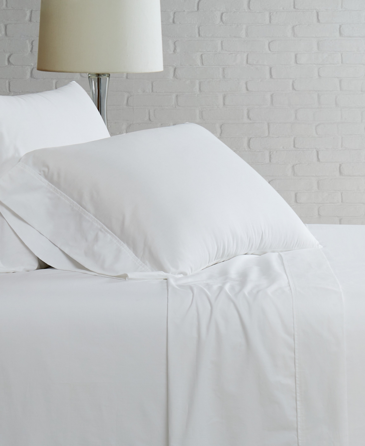 Brooklyn Loom Solid Cotton Percale Full Sheet Set Bedding by Brooklyn