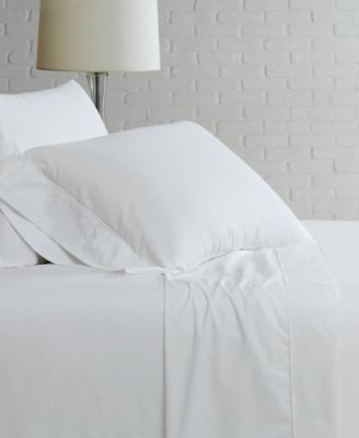 Solid Cotton Percale 4-Pc. Sheet Set, King
