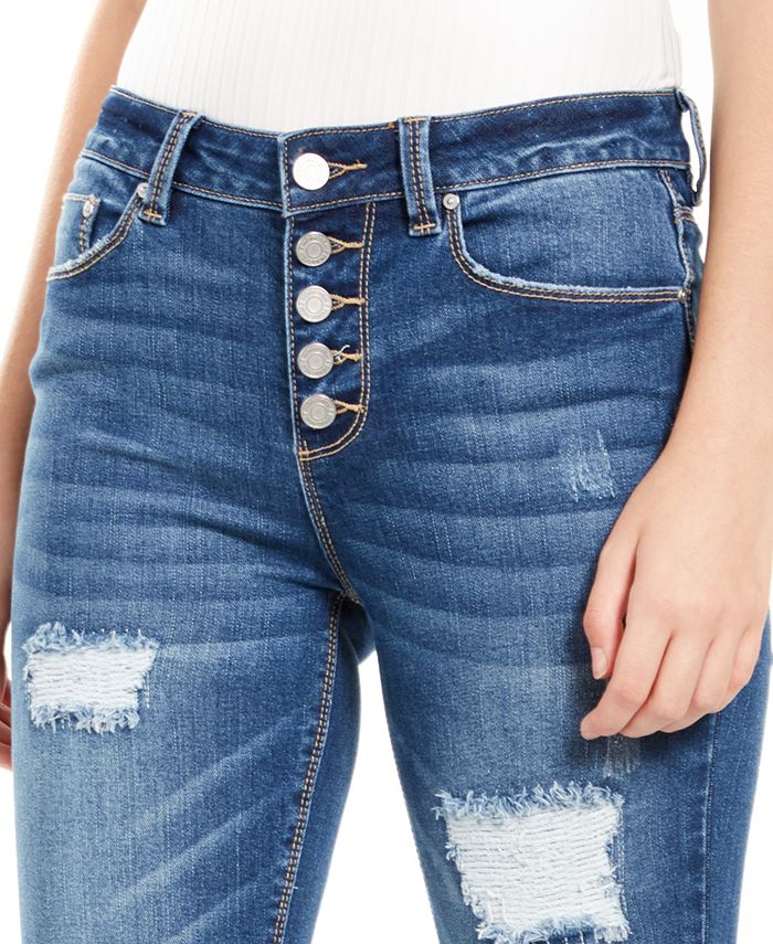 Indigo Rein Juniors' Ripped Cuffed Jeans Macy's