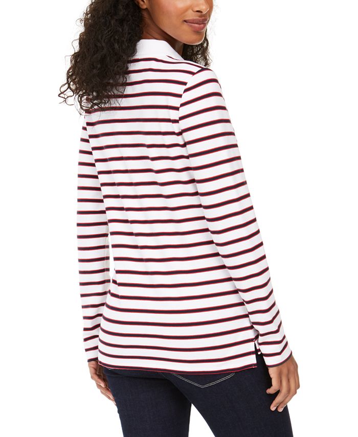 tommy hilfiger long sleeve polo womens