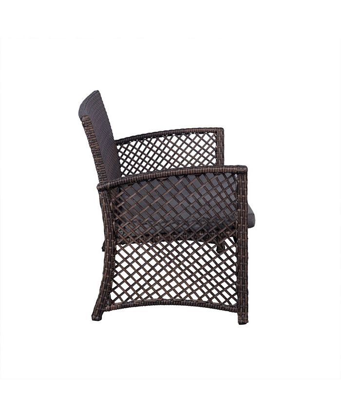 Westin Furniture 4Piece Woven Rattan Wicker Sofa Set Macy's