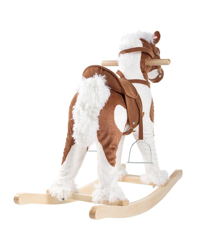 Happy Trails Rocking Horse Plush Animal on Wooden Rockers Macy's