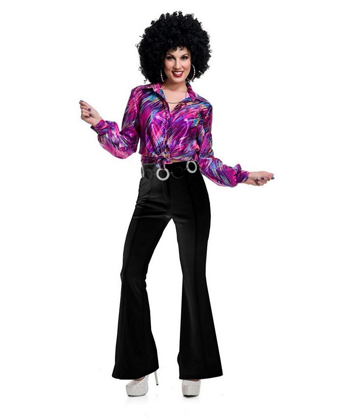 BuySeasons Women's 70's Women Disco Pants Black - Macy's
