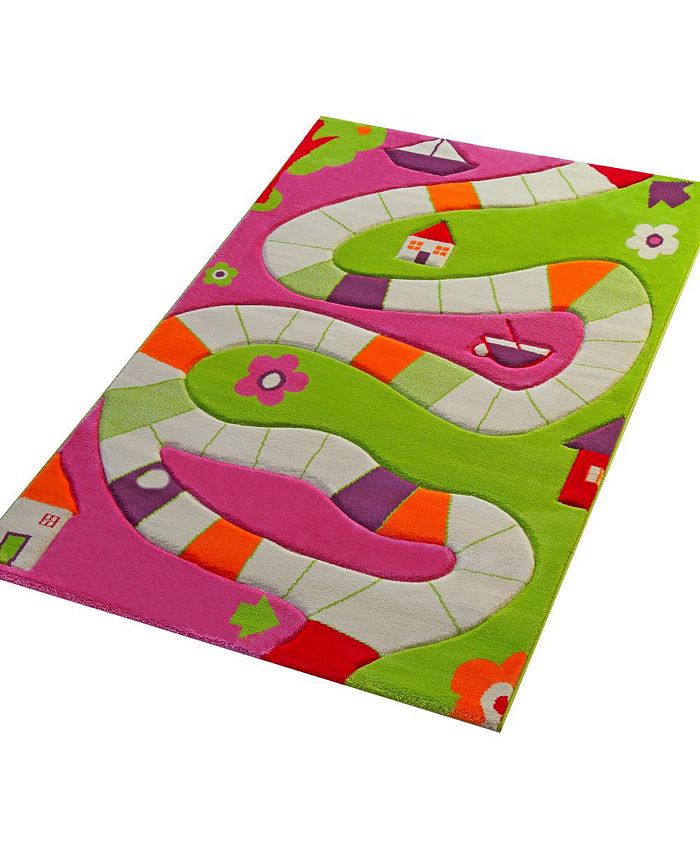 IVI Playway Pink Soft Nursery Rug Playmat Macy's