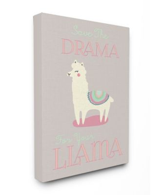 Boho Drama Llama Canvas Wall Art, 16" x 20"
