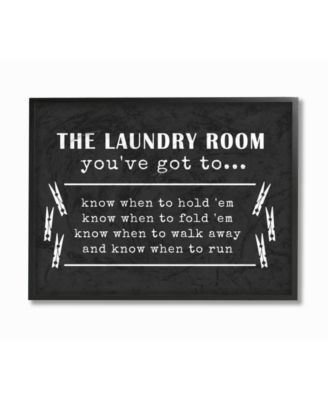 Laundry Room You've Got To Know… Framed Giclee Art, 16" x 20"
