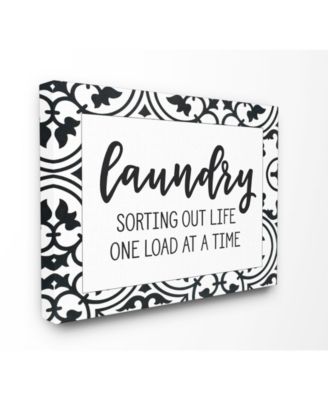 Laundry Sorting Out Life Laundry Canvas Wall Art, 24" x 30"