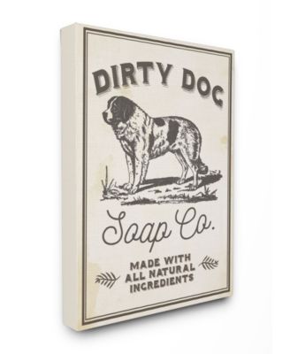 Dirty Dog Soap Co Vintage-Inspired Sign Canvas Wall Art, 30" x 40"