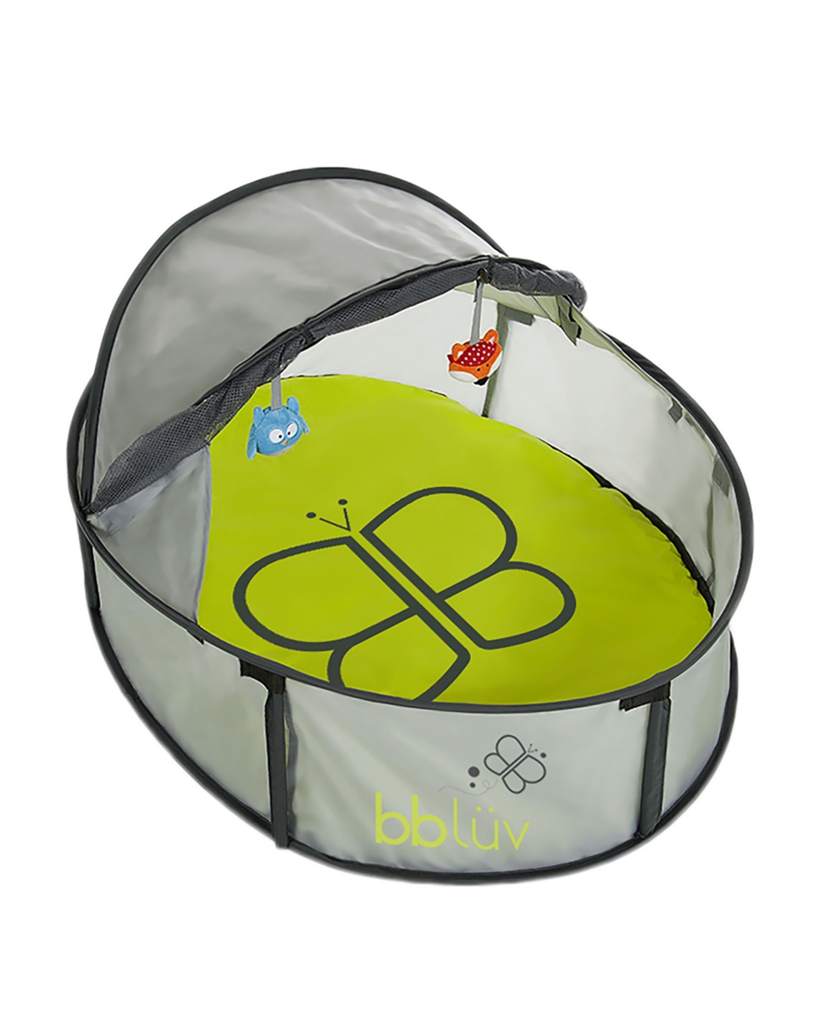 Bbluv Nido Mini 2 In 1 Travel Play Tent In Gray