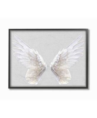Gray Wings Framed Giclee Art, 11" x 14"
