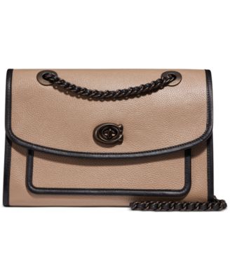 coach leather shoulder bag