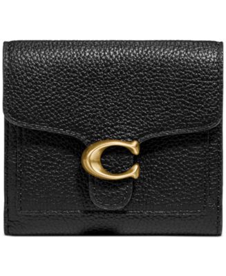 COACH Polished Pebble Tabby Small Wallet - Macy's