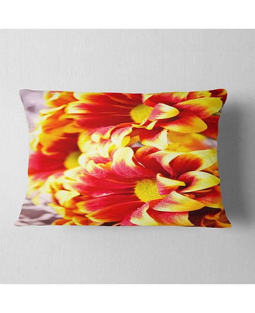 Design Art Designart Red Yellow Flower Background Photo Floral
