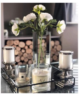 Mirrored Napkin Holder with Chrome Rails