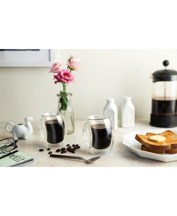 JoyJolt Caleo Double Wall Insulated Coffee Mugs, Set of 4 Macy's