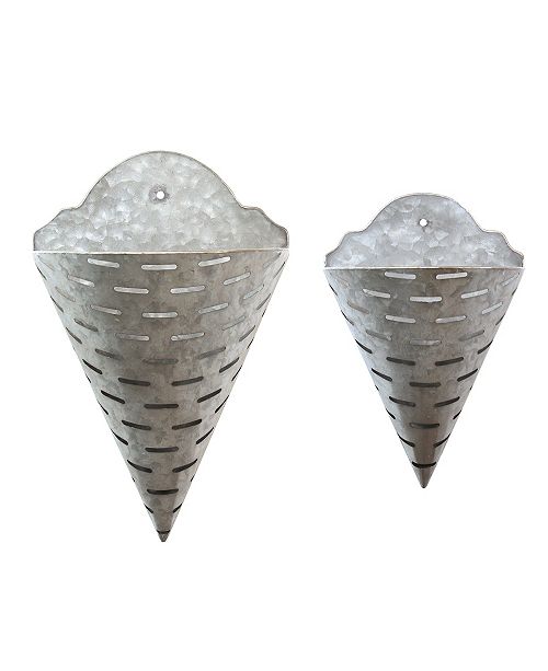 Stratton Home Decor Olive Bucket Wall Planters Set Of 2