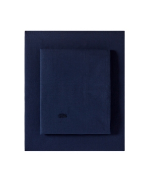 Lacoste Washed Percale Solid Full Sheet Set Bedding