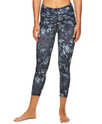 Gaiam - Om Printed High-Rise Capri Leggings