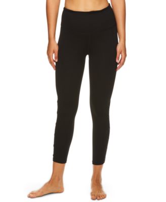 Gaiam - Om Shiva Mesh-Trimmed High-Rise Capri Leggings