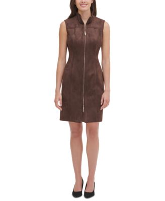 tommy hilfiger suede dress