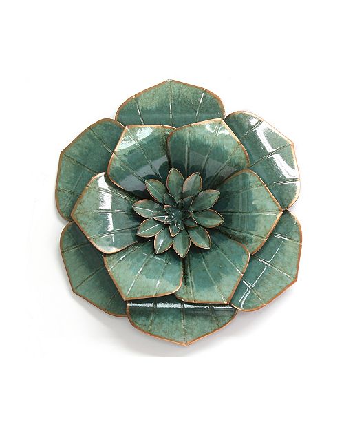 Stratton Home Decor Stratton Home Decor Dark Teal Flower