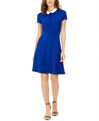 Pappagallo Collared Fit & Flare Dress - Macy's
