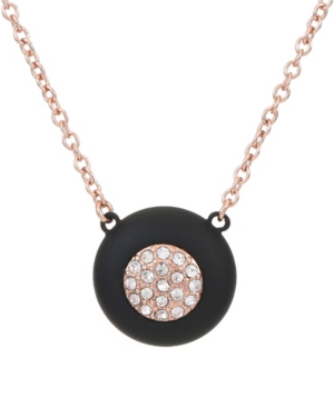 image of Trifari 12K Rose Gold-Plated Pendant Necklace