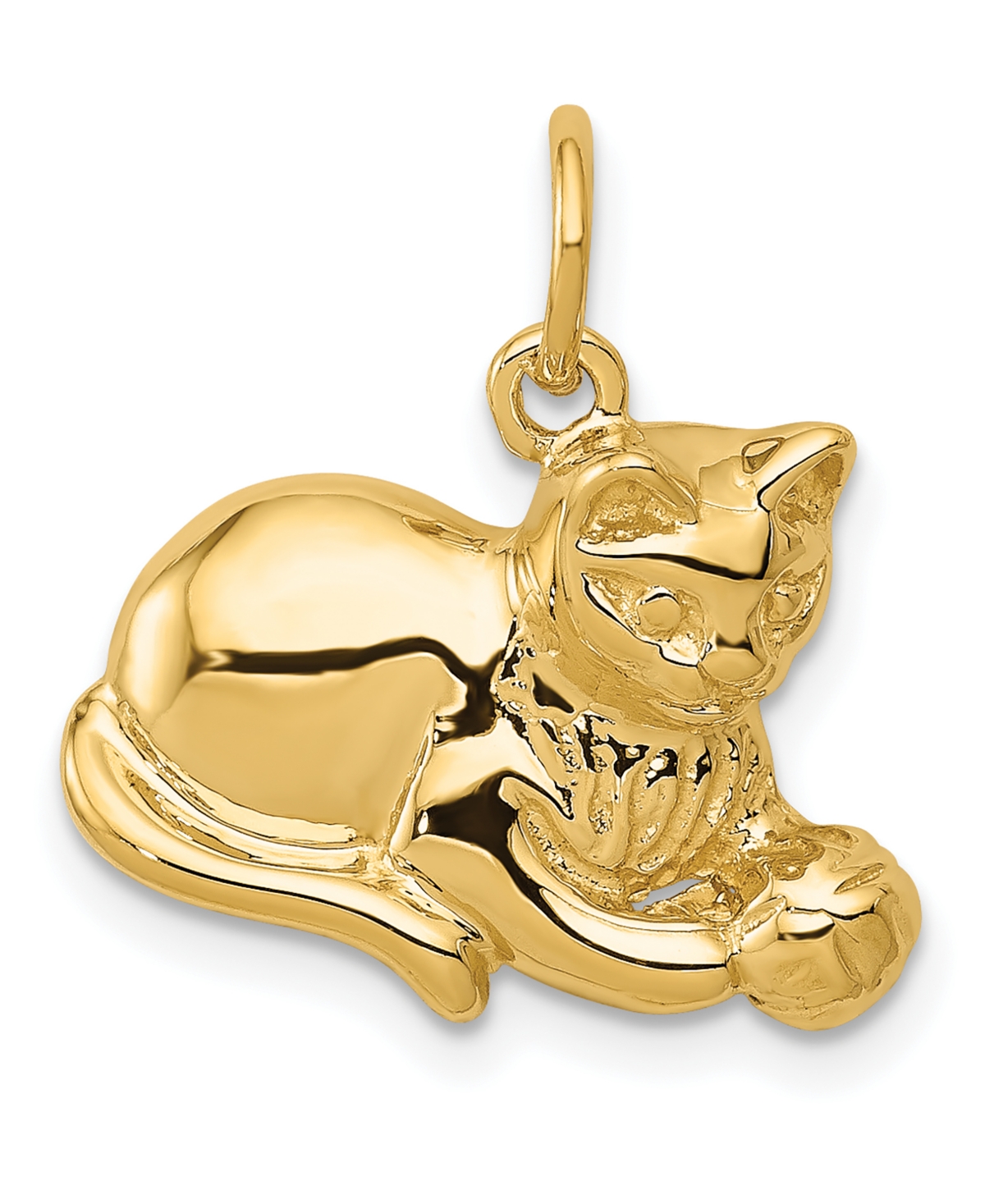 Cat Charm in 14k Yellow Gold - Gold