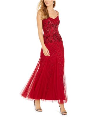 adrianna papell red dress
