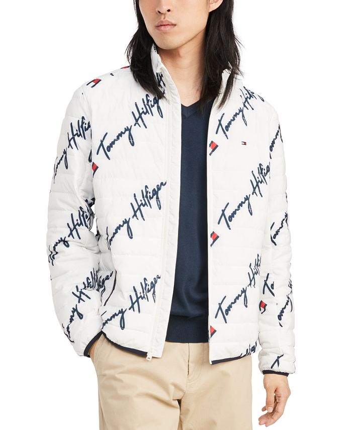 Tommy Hilfiger Men's Insulator Quilted Logo-Print Jacket - Macy's