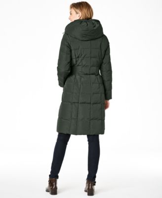 cole haan hooded quilted coat