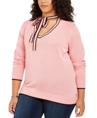tommy jeans pink jumper