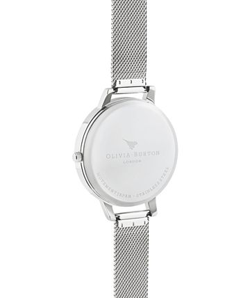 Olivia Burton - Women's Sunlight Floral Stainless Steel Mesh Bracelet Watch 38mm