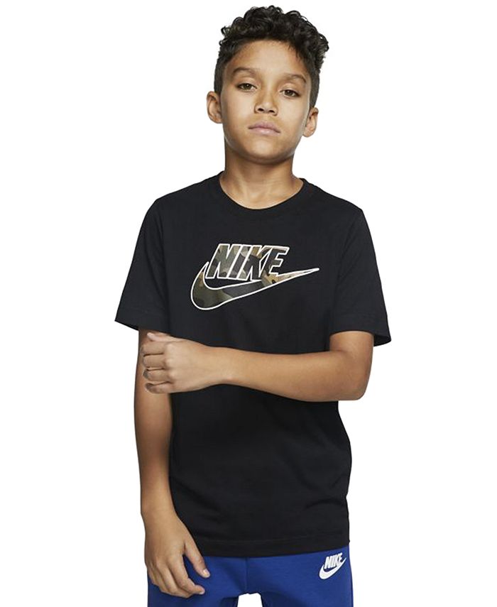 Nike Big Boys Logo Cotton T-Shirt & Reviews - Shirts & Tops - Kids - Macy's