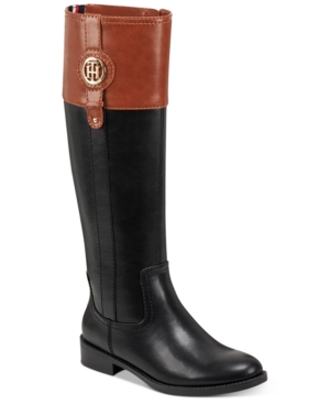 Size 6.5M Tommy Hilfiger Women's Imina Riding Boots Women's Shoes