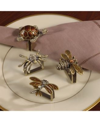 Spider Napkin Ring, Set of 4