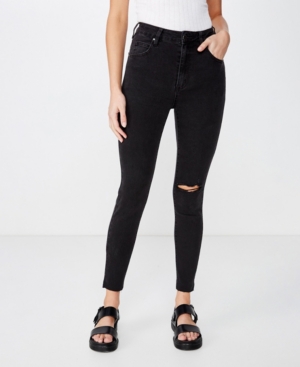 image of Cotton On Women-s High Rise Cropped Skinny Jeans