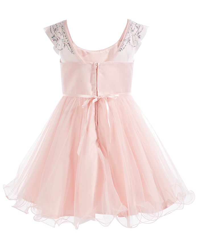 Pink & Violet Big Girls Crystal Party Dress - Macy's