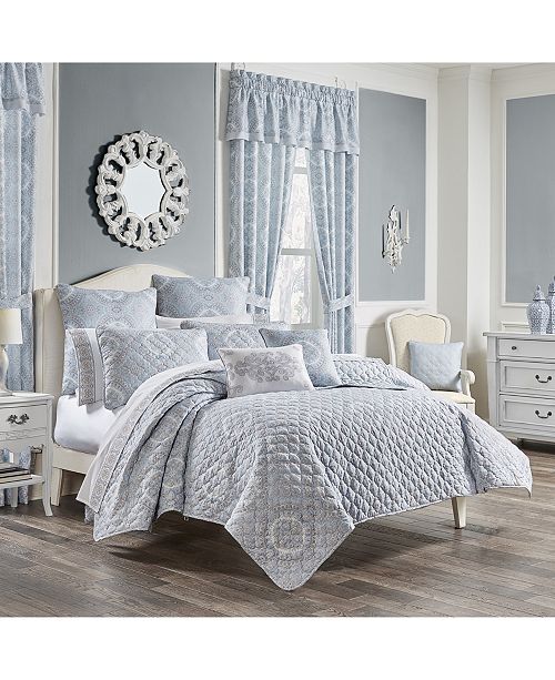 Royal Court Claremont Blue King 4pc Quilt Set Reviews Quilts