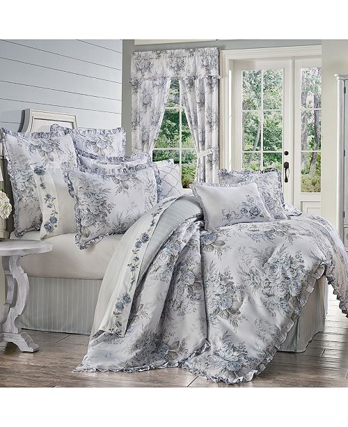 Royal Court Estelle Blue California King 4pc Comforter Set