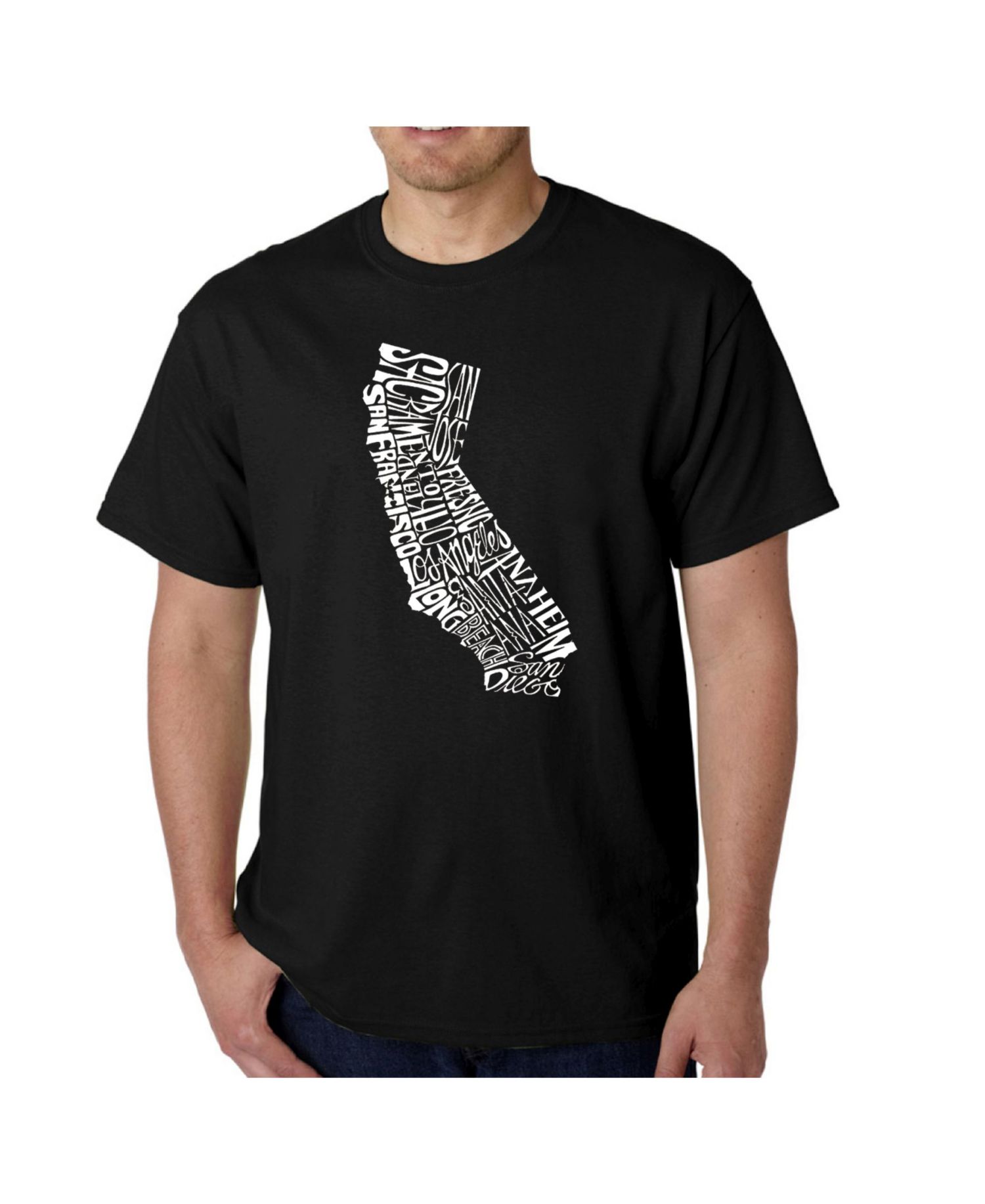 Men's Word Art T-Shirt - California State