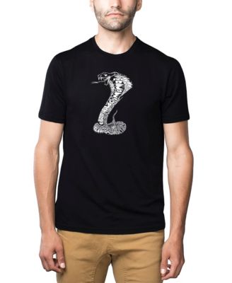 Men's Premium Word Art T-Shirt - Types of  Snakes