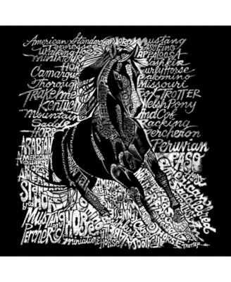 Men's Premium Word Art T-Shirt - Horse Breeds