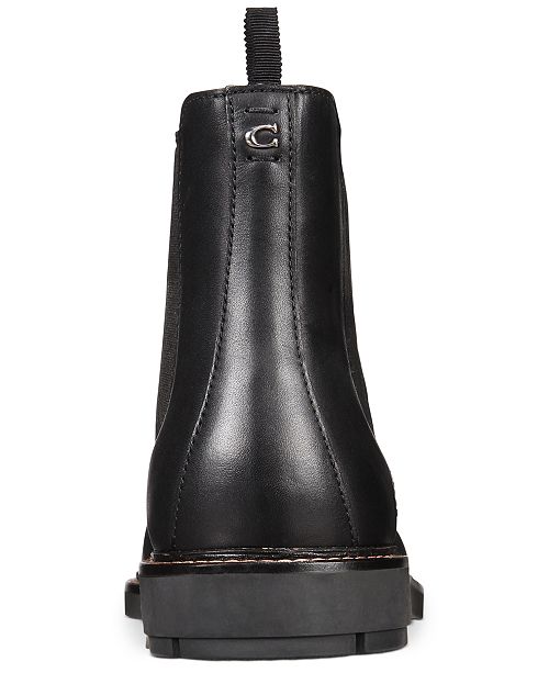 coach leather boots macys