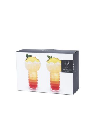 Pacific Crystal Pearl Diver Glasses Set of 2, 12 Oz