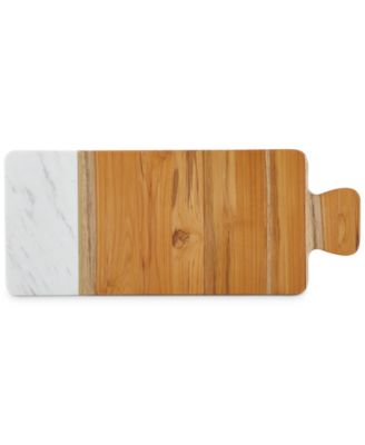 Teak & Marble Cutting Board