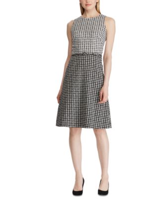 Lauren Ralph Lauren - Petite Two-Tone Jacquard Dress